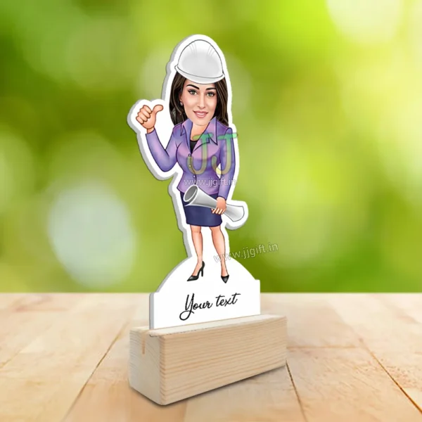 Engineer Lady caricature - Image 2