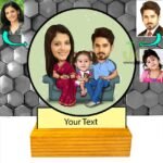 Family photoshoot caricature