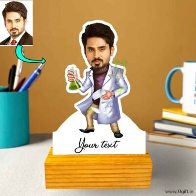 Chemist man caricature 2