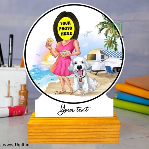 Dog lover caricature 2