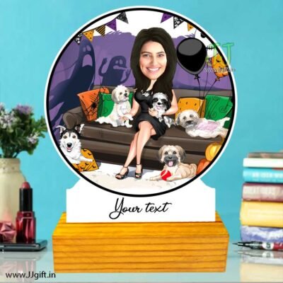 Dog lover caricature 3