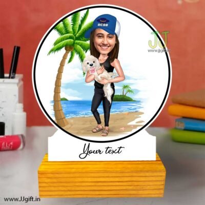 Dog lover caricature 4