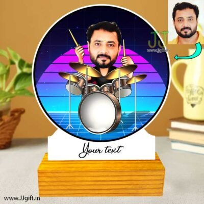 Drum playing caricature