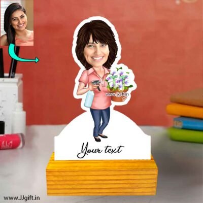 Garden lover caricature 3