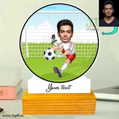 Goal keeper caricature