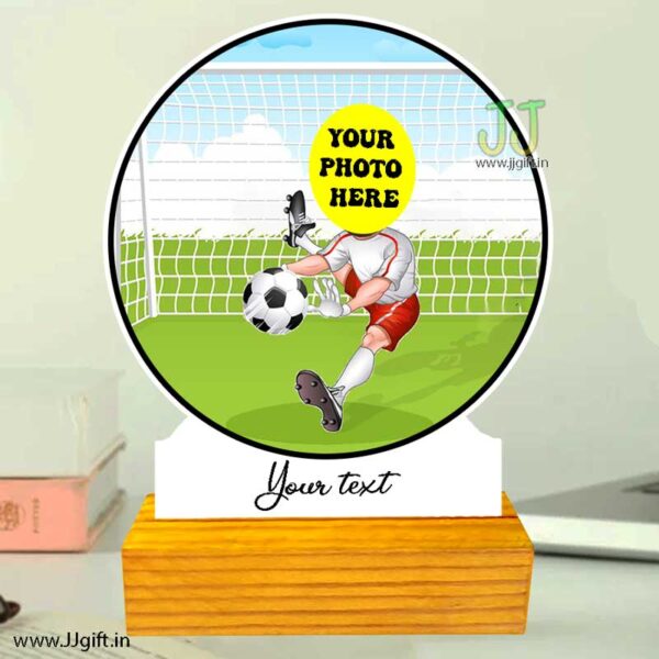 Goal keeper caricature