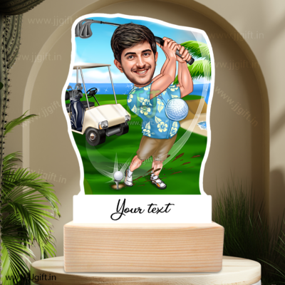Golf Caricature 1, Golf Player Standee Gift Idea