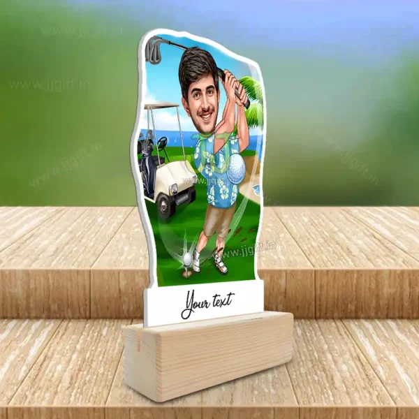 Golf Caricature 1, Golf Player Standee Gift Idea - Image 2