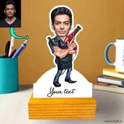 Hair stylelist caricature