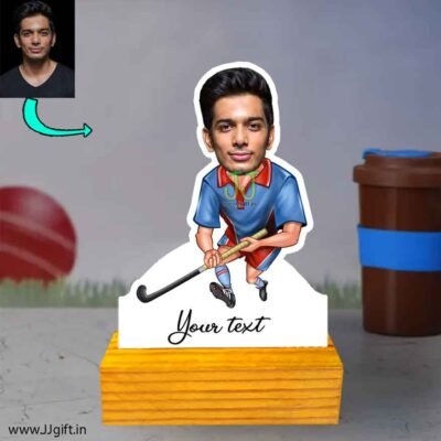 Hockey player caricature