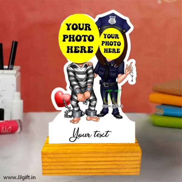 Husbend caught caricature
