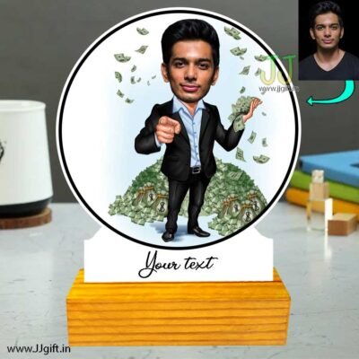 Money maker caricature