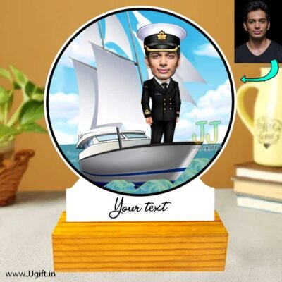 Navy officer caricature