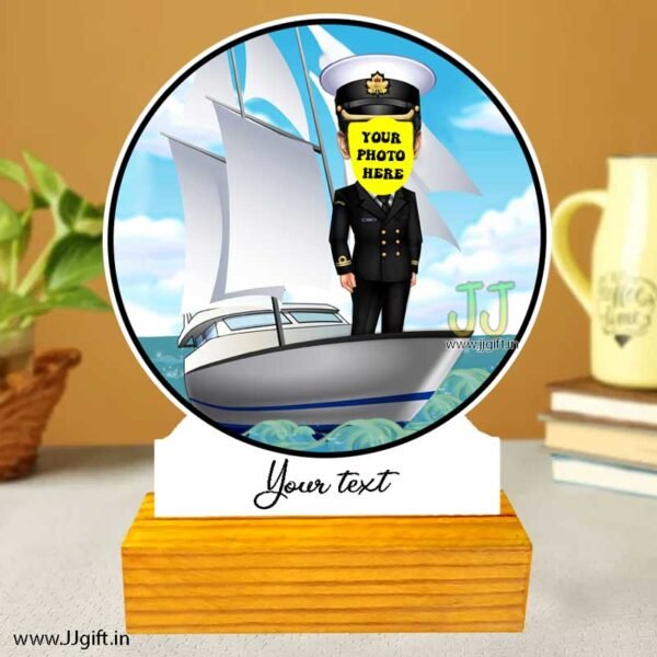 Navy officer caricature