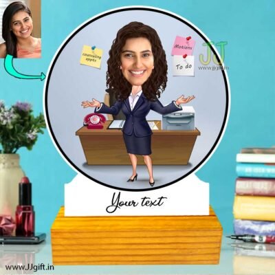 Office worker caricature 2