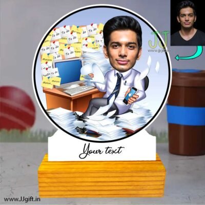 Office worker caricature