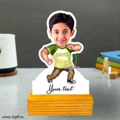 School boy caricature