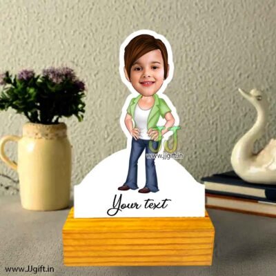 Smart girl caricature