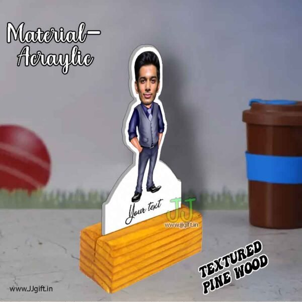 Smart guy caricature