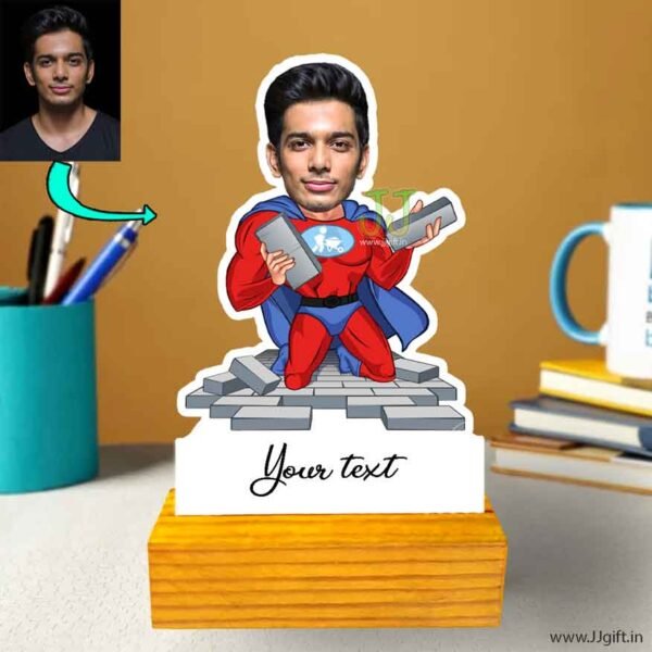 Super engineer caricature