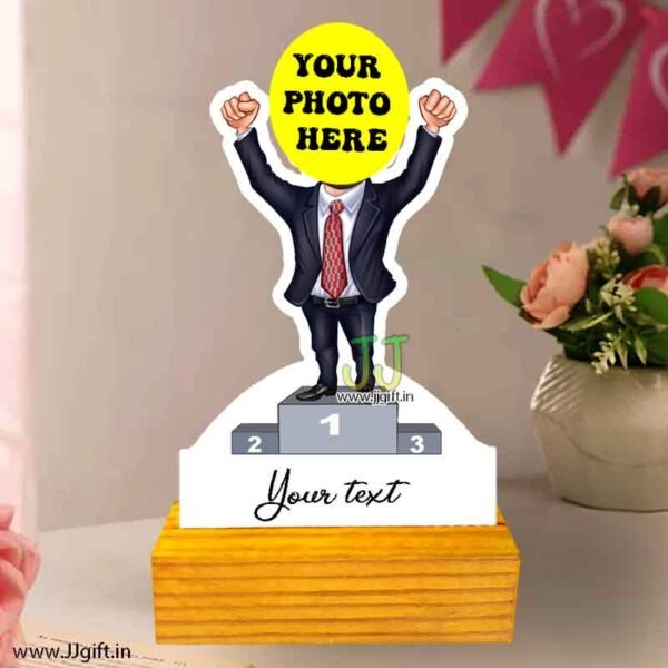 Task winner caricature