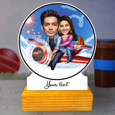 Traveling world caricature