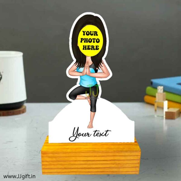 Yoga doing caricature 2