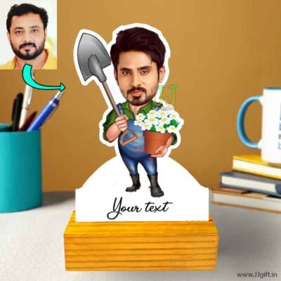 Garden lover caricature 2