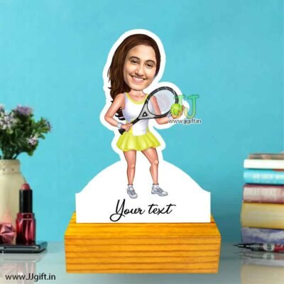 Tennis player caricature