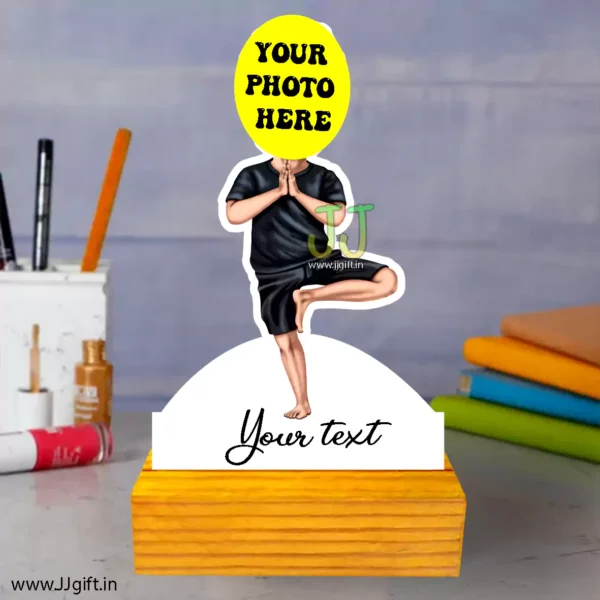 yoga practise caricature