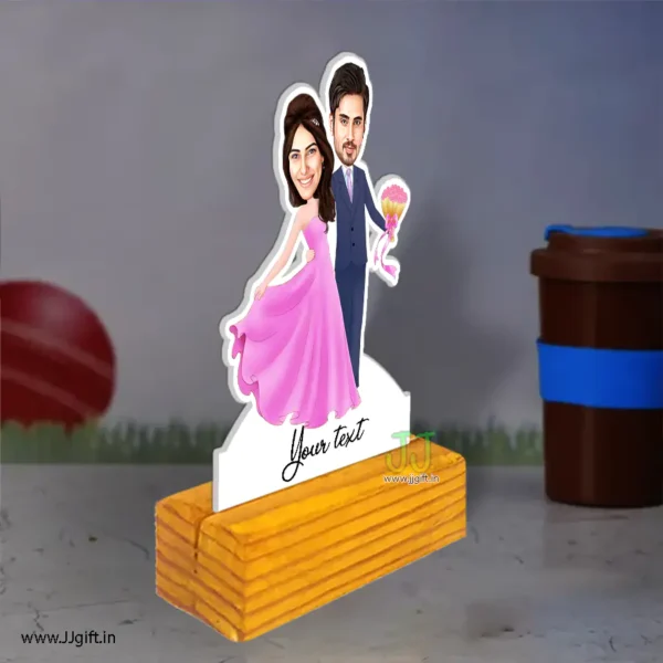 Beautiful couple caricature 2