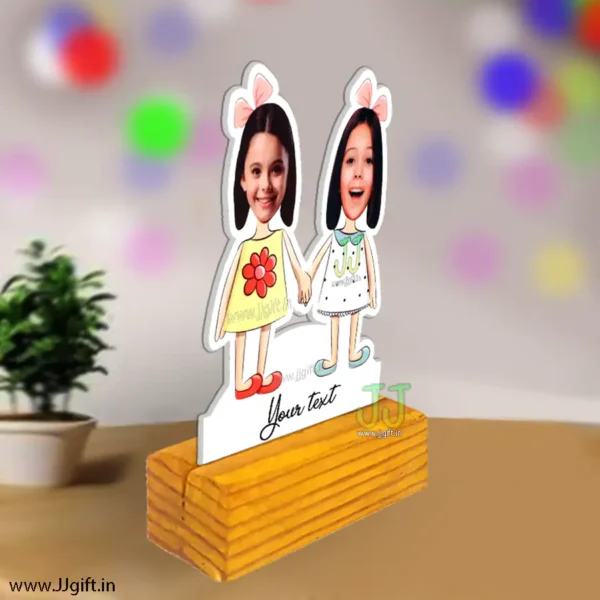 Best friend forever caricature