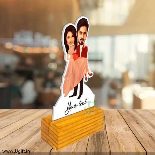 Carrying love caricature