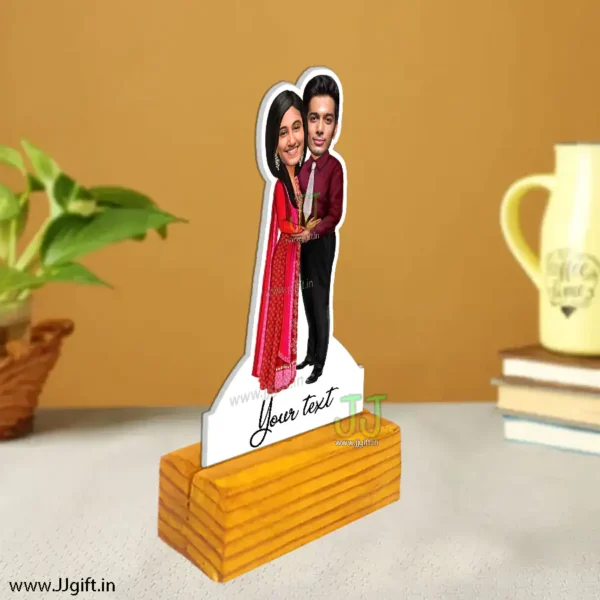 Cute couple caricature