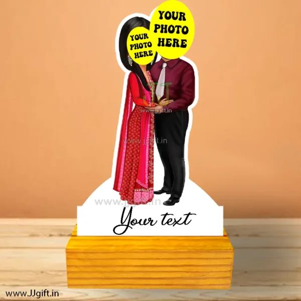 Cute couple caricature
