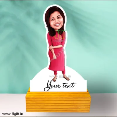 Cute girl caricature 3