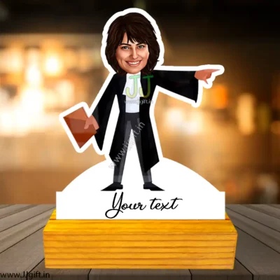 Female lawyer caricature 2