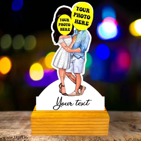 Loving couple caricature
