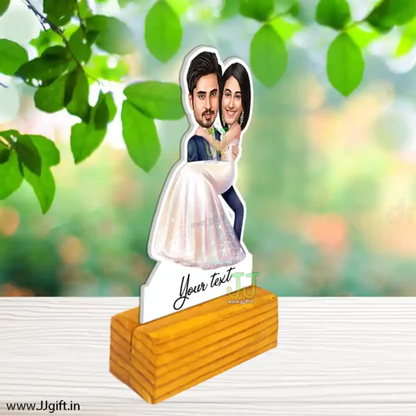 Man carrying women couple caricature