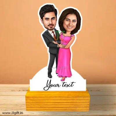 romantic couple caricature 2