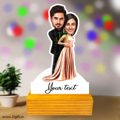 romantic couple caricature 3