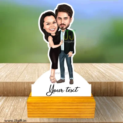 Romantic couple caricature 4