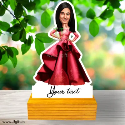 Walk on red carpet caricature