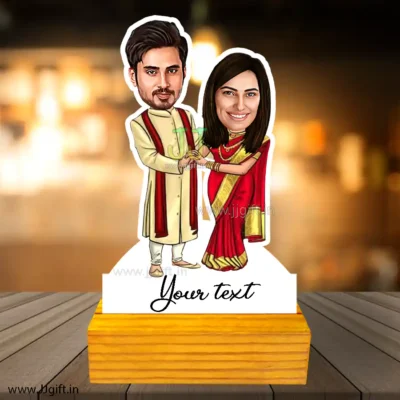 Wedding couple caricature 12