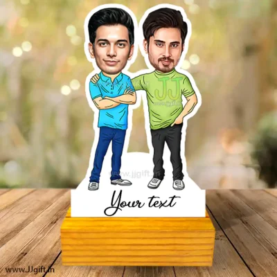 Male friend caricature