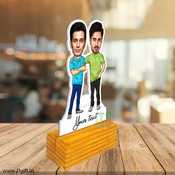 Best Male friend caricature