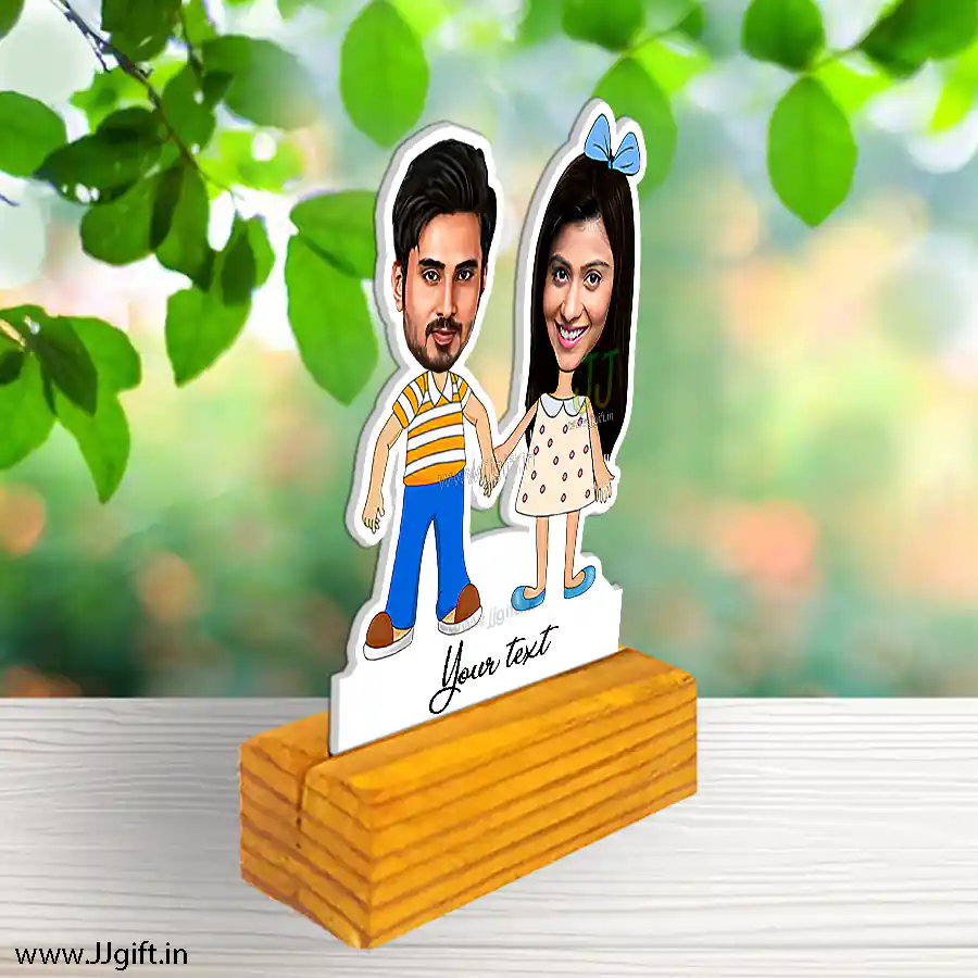male to female friend caricature buy online