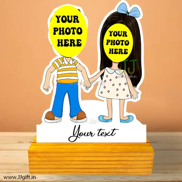 best male to female friend caricature