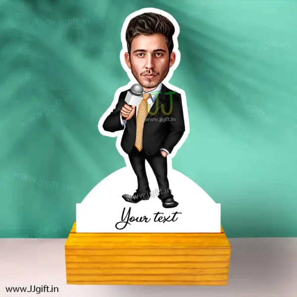 Male Anchor caricature