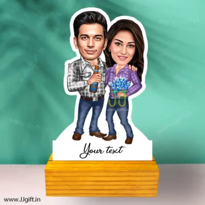 Anniversary couple caricature